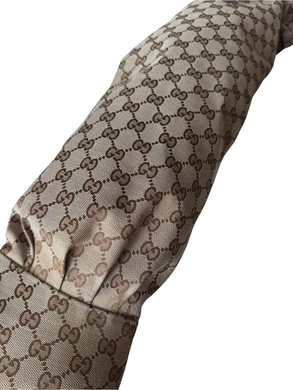 Gucci Beige GG Monogram Over-the-Knee Slouch Boots - Picture 3 of 16